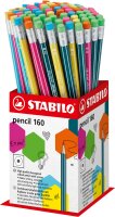 STABILO pencil 160 mit Radierer HB 72er Display