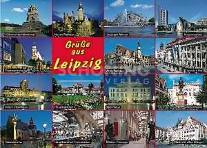 Postkarte Leipzig Grüße aus Leipzig - 148 x 105mm 4004545031594