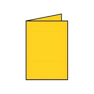 Coloretti Karten 5 Stück B6 Hd-Pl 225g Goldgelb