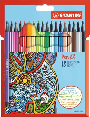 STABILO Pen 68 18er Kartonetui