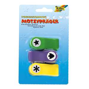 Motivpräger 3 Stück Sort. Weihnachtsmotive