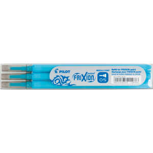 Pilot Tintenrollermine FriXion BLS-FRP5 - 0,3 mm, hellblau, 3er Pack