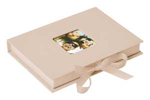Foto-Geschenkbox Fun creme, bis 13x18cm