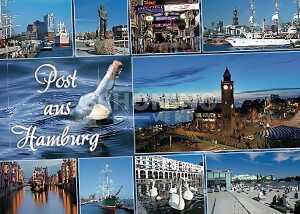 Postkarte Hamburg Post aus Hamburg