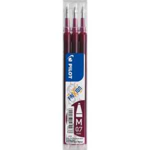 PILOT Tintenrollermine FriXion BLS-FR7 - 0,4 mm, dunkelrot, 3er Pack
