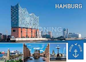 Postkarte Hamburg Moin moin 4004545638298