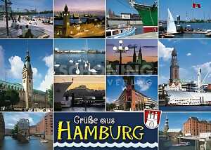 Postkarte Hamburg Grüße aus Hamburg 4004545048851