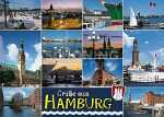 Postkarte Hamburg Grüße aus Hamburg 4004545048851