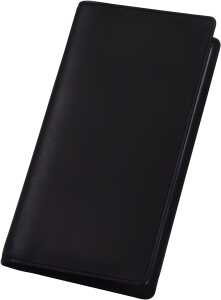 Visitenkartenetui 20x11,2 cm schwarz Alassio 41009 Leder f. 120 Karten