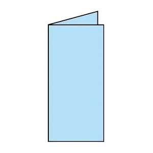 Coloretti Karten 5 Stück DL himmelblau