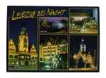 Postkarte Leipzig Leipzig bei Nacht - 148 x 105mm...