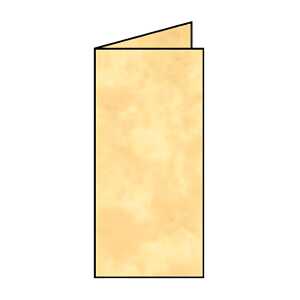 Coloretti Karten 5 Stück DL Sandgelb
