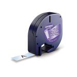 Schriftbänder 19mm x 7m schwarz/transparent