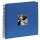 Spiral Album 36x32cm zum Einkleben blau - Fine Art, 50 schwarze Seiten