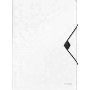 LEITZ 4599 Eckspannermappe WOW A4 PP weiß metallic