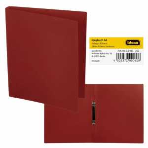IDENA Ringbuch A4 2 Ringe PP Idena bordeaux 20mm