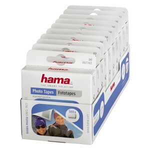 Fototape Spender 12x13mm 500 Stück doppelseitig, für alle Fotopapiere