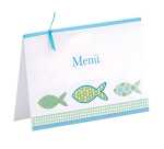 Menükarte Emil, 3 Stück Kommunion, Konfirmation