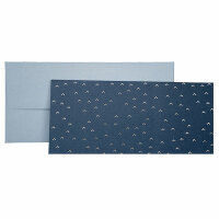 Gutscheinverpackung Yen blau 11x23cm - Stewo