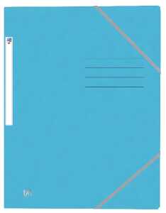 Eckspannmappe TOP FILE+, A4, aus 390 g/m² Karton, hellblau