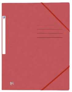 Eckspannmappe TOP FILE+, A4, aus 390 g/m² Karton, dunkelrot
