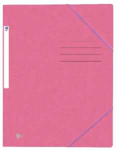 Eckspannmappe TOP FILE+, A4, aus 390 g/m² Karton, , rosa