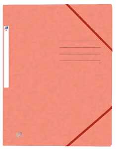 Eckspannmappe TOP FILE+, A4, aus 390 g/m² Karton, coral