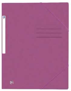 Eckspannmappe TOP FILE+, A4, aus 390 g/m² Karton, violett