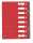Oxford Ordnungsmappe A4 Karton 390g/m²rot - TOP FILE+ 8 Fächer