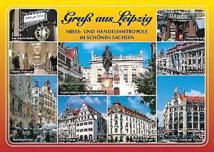 Postkarte Leipzig Gruß aus Leipzig - 148 x 105mm