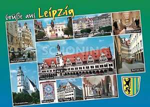 Postkarte Leipzig Altes Rathaus - 148 x 105mm 4004545031266