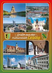 Postkarte Leipzig Kulturstadt - 148 x 105mm 4004545031327