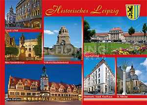 Postkarte Leipzig Historisches Leipzig - 148 x 105mm 4004545031716