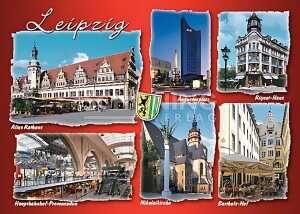 Postkarte Leipzig Innenstadt - 148 x 105mm