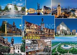 Postkarte Leipzig Sehenswürdigkeiten - 148 x 105mm 4004545031884