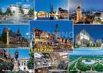 Postkarte Leipzig Sehenswürdigkeiten - 148 x 105mm...