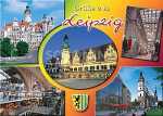 Postkarte Leipzig Grüße aus Leipzig - 148 x...