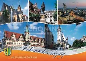 Postkarte Leipzig Kulturstadt - 148 x 105mm 4004545449702