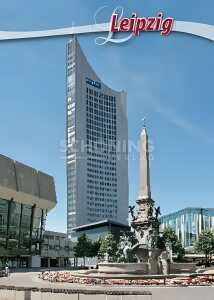 Postkarte Leipzig Uni-Riese - 148 x 105mm 4004545475831