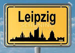 Postkarte Leipzig Ortsschild Leipzig - 148 x 105mm 4004545478337