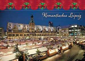 Postkarte Leipzig Weihnachtsmarkt - 148 x 105mm 4004545528148