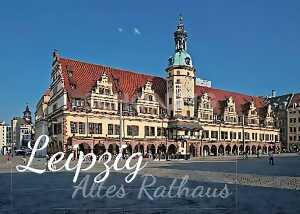 Postkarte Leipzig Altes Rathaus - 148 x 105mm 4004545550316