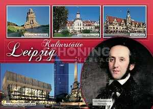 Postkarte Leipzig Kulturstätte Leipzig - 148 x 105mm 4004545570680