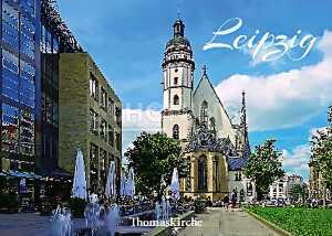 Postkarte Leipzig Thomaskirche - 148 x 105mm 4004545580788