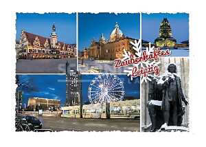 Postkarte Leipzig Zauberhaftes Leipzig - 148 x 105mm