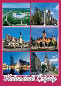 Postkarte Leipzig Kulturstadt Leipzig - 148 x 105mm