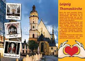 Postkarte Leipzig Thomaskirche - 148 x 105mm 4004545591005