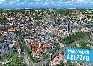 Postkarte Leipzig Leipzig von oben - 148 x 105mm 4004545625700
