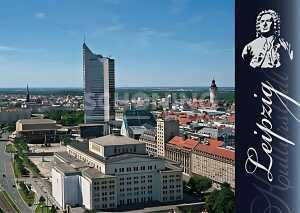 Super-Top-Cards Leipzig Uni Riese von oben - 170 x 120mm