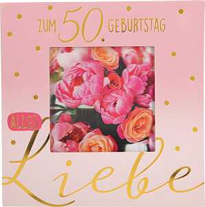 3D Klappkarte Musik Motiv 5 - Zum 50. Geburtstag alles Liebe